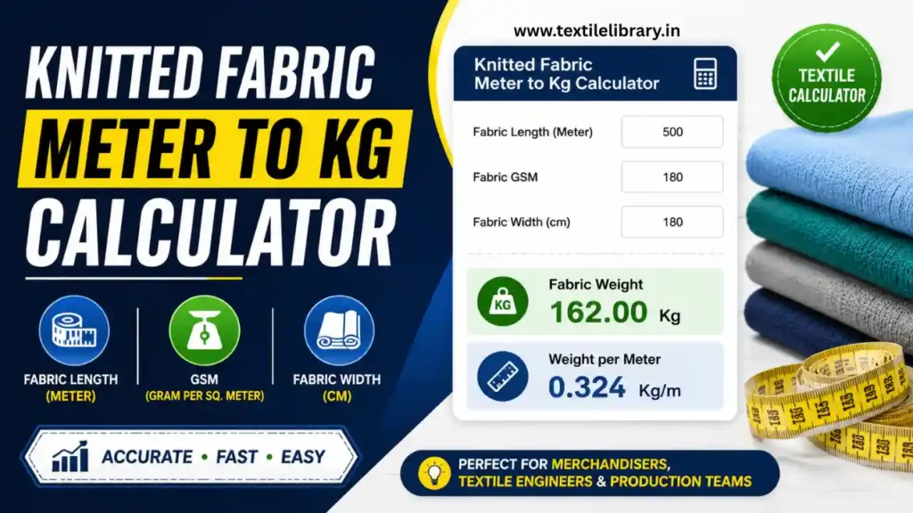 Knitted Fabric Meter to Kg Calculator